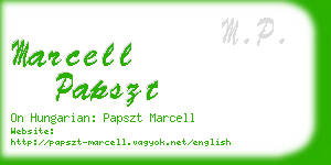 marcell papszt business card